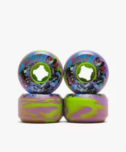 SKATEBOARDING Santa Cruz Astros Speed Balls Skateboard Wheels 54mm Purple/Yellow Swirl