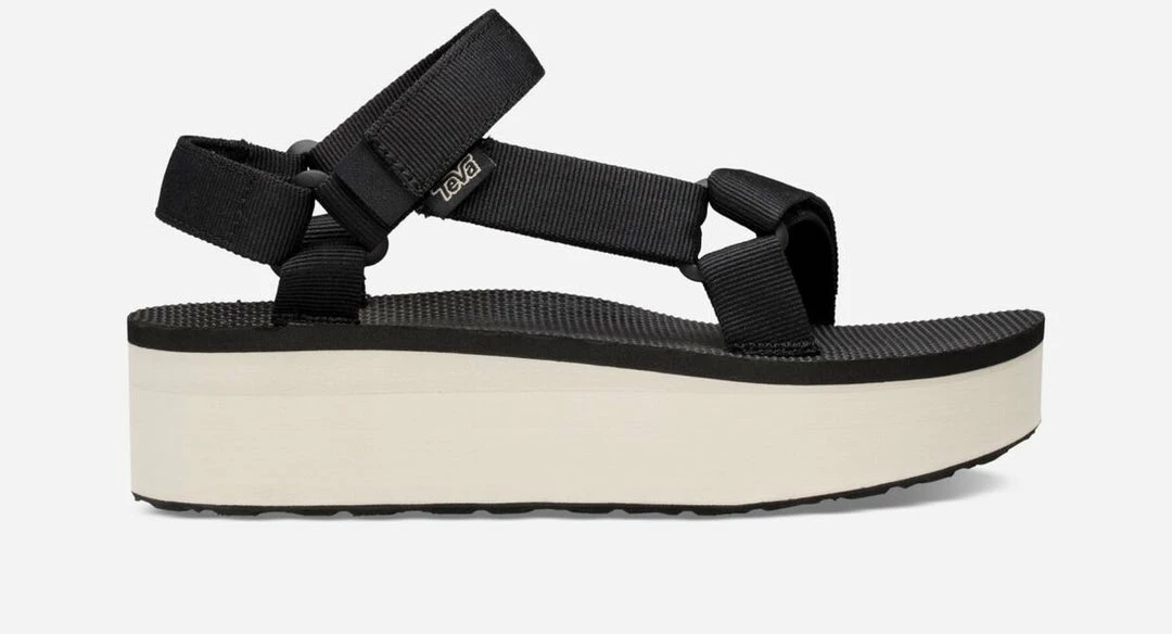 Teva "Flatform Universal" Sandals In Black/Tan WOMEN 3 Teva "Flatform Universal" Sandals In Black/Tan WOMEN
