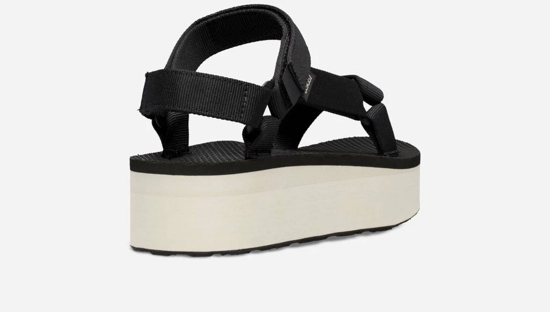 Teva "Flatform Universal" Sandals In Black/Tan WOMEN 6 Teva "Flatform Universal" Sandals In Black/Tan WOMEN