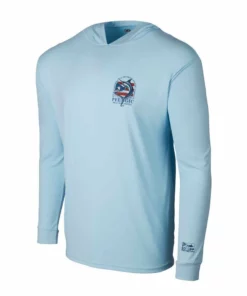 Pelagic Gear Mens Pelagic Puerto Rico "Aquatek" Hooded Fishing Shirt