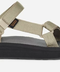 Teva "Midform Universal" Sandals In Metallic Champagne WOMEN