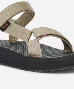 Teva "Midform Universal" Sandals In Metallic Champagne WOMEN