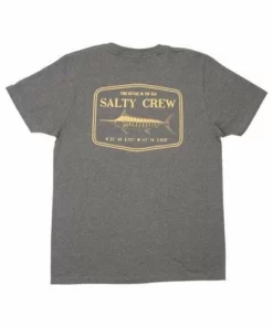 Salty Crew Mens Salty Crew "Stealth Standart" Grey Heather S/S Tee