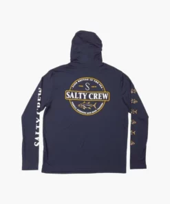 Salty Crew Mens Salty Crew "Deep Sea" Hooded Rashguard | 2 Colors