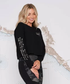 Salty Crew Womens "Bruce" Salty Crew Women's Long Sleeve Crop