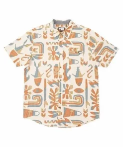 Salty Crew Mens Salty Crew "Hodad" S/S Natural Woven