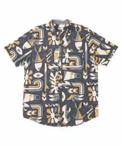 Salty Crew Mens Salty Crew "Hodad" S/S Navy Woven