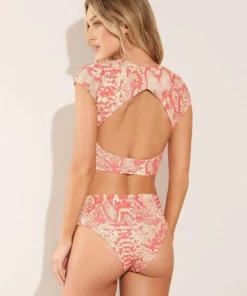 Maaji "Spirit Animal" Reversible Swim Crop Top