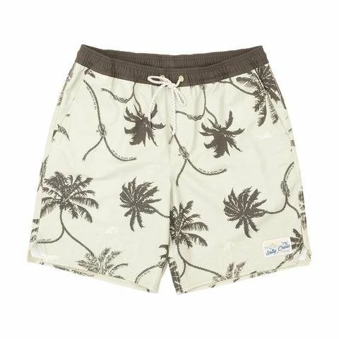 Salty Crew Mens Salty Crew "Island Days" Sage Volleys 4 Salty Crew Mens Salty Crew "Island Days" Sage Volleys
