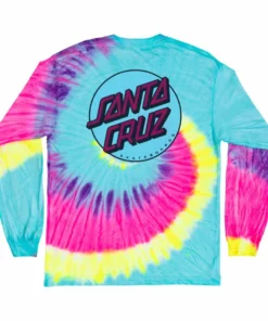 Tops Santa Cruz "Other Dot" Long Sleeve Shirt Blast With Blue