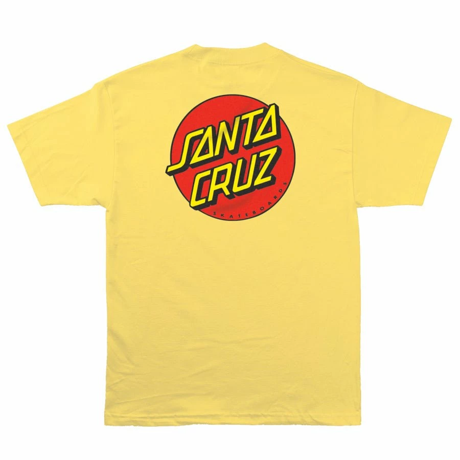 MEN Santa Cruz "Classic Dot Chest" Shirt In Banana Cream 3 MEN Santa Cruz "Classic Dot Chest" Shirt In Banana Cream