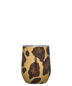 "Luxe Leopard" Corkcicle Stemless Cup Drinkware
