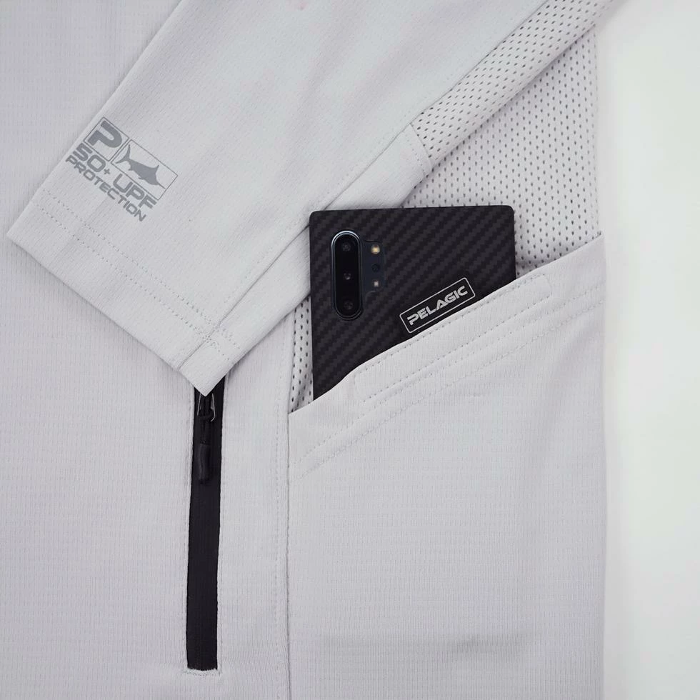 Pelagic Gear Mens Pelagic "Exo-Tech" Hooded Fishing Shirt | All Grey 6 Pelagic Gear Mens Pelagic "Exo-Tech" Hooded Fishing Shirt | All Grey