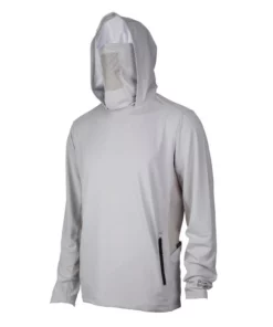 Pelagic Gear Mens Pelagic "Exo-Tech" Hooded Fishing Shirt | All Grey