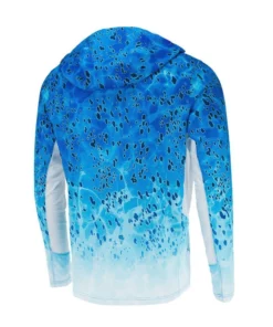 Pelagic Gear Mens Pelagic "Exo-Tech" Hooded Fishing Shirt | Blue Dorado