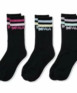 Impala Skates WOMEN Impala Striped Socks Pack | 3 Colors To Choose! 7 Impala Skates WOMEN Impala Striped Socks Pack | 3 Colors To Choose!