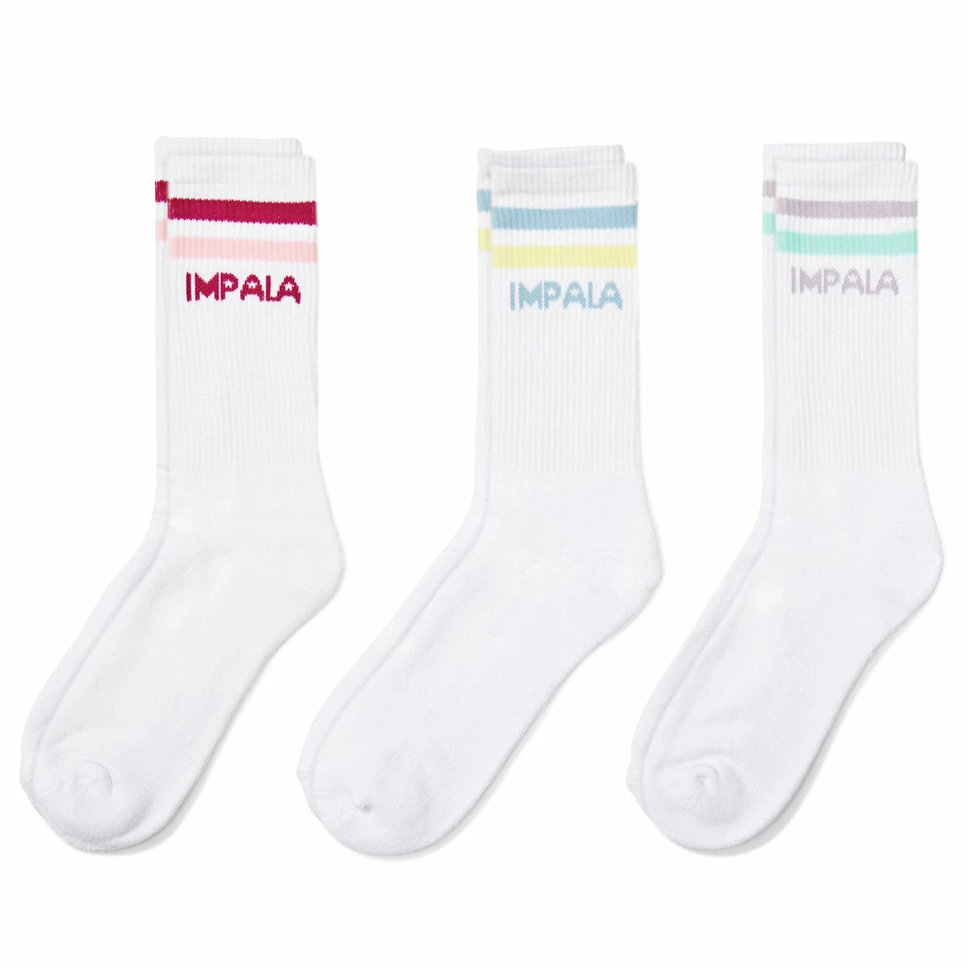 Impala Skates WOMEN Impala Striped Socks Pack | 3 Colors To Choose! 3 Impala Skates WOMEN Impala Striped Socks Pack | 3 Colors To Choose!