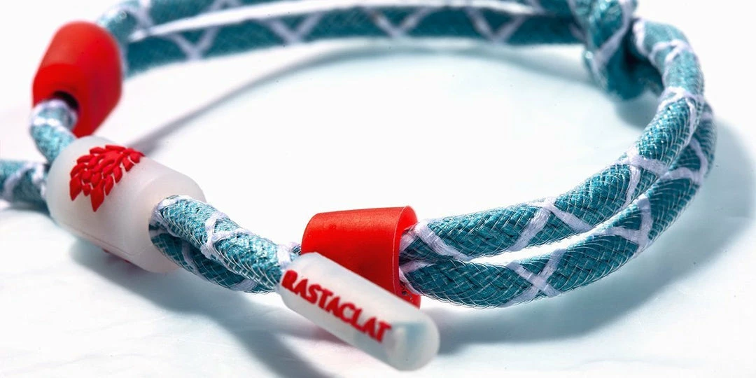 Rastaclat "Wash Blue" Knotted Bracelet 4 Rastaclat "Wash Blue" Knotted Bracelet