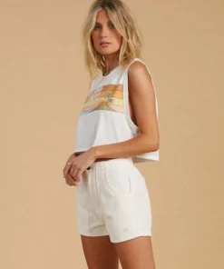 Billabong Womens Billabong "Salty Blonde Cut Off" Tank Top 9 Billabong Womens Billabong
