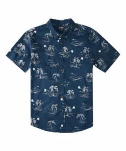 Billabong Mens Billabong "Sundays Mini" Short Sleeve Navy