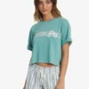 ROXY Womens Roxy "Blocky Biscus" Oversized Tee