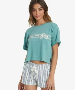 ROXY Womens Roxy "Blocky Biscus" Oversized Tee