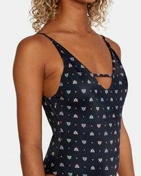 RVCA Womens RVCA "Foulard Printed" One-Piece Swimsuit