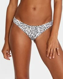 RVCA Womens RVCA "Animal Instincts" Low-Rise Cheeky Bikini Bottom
