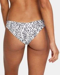 RVCA Womens RVCA "Animal Instincts" Low-Rise Cheeky Bikini Bottom