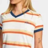 RVCA Womens RVCA "Big Distance" Womens' Striped Tee