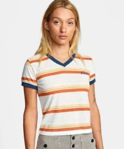 RVCA Womens RVCA "Big Distance" Womens' Striped Tee