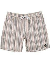 RVCA Mens RVCA "Barnes" Men's Elastic Boardshorts 17" | Striped