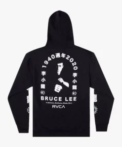 RVCA Mens RVCA Bruce Lee "Eighty Years" Hoodie
