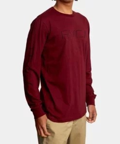 RVCA Mens "Drop Shadow" RVCA Men's Long Sleeve Shirt
