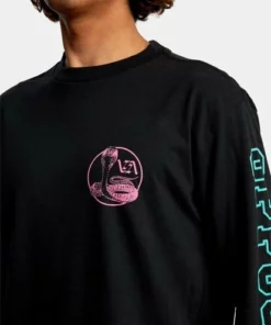 RVCA Mens "Cobra University" RVCA Men's Long Sleeve Shirt
