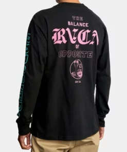 RVCA Mens "Cobra University" RVCA Men's Long Sleeve Shirt