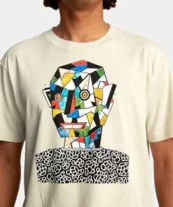 RVCA Mens RVCA "Facet Face" Short Sleeve Tee