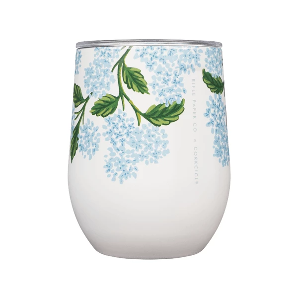 "Cream Hydrangea" Corkcicle X RiflePaper Co. Stemless Cup WOMEN 3 "Cream Hydrangea" Corkcicle X RiflePaper Co. Stemless Cup WOMEN