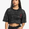 Quiksilver X Stranger Things Women's Upside Down Cropped T-Shirt