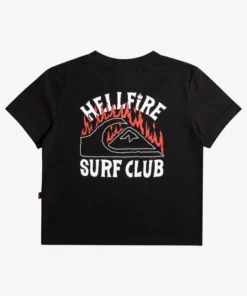 Quiksilver X Stranger Things Hell Fire Women's 86 Cropped T-Shirt