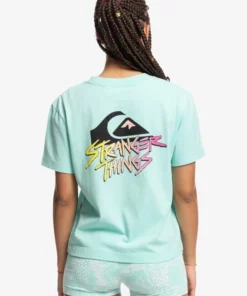 Quiksilver X Stranger Things Women's Cropped T-Shirt 9 Quiksilver X Stranger Things Women's Cropped T-Shirt