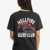 Quiksilver X Stranger Things Hell Fire Women's 86 Cropped T-Shirt 2 Quiksilver X Stranger Things Hell Fire Women's 86 Cropped T-Shirt