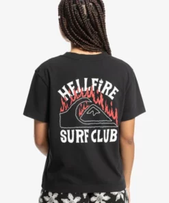 Quiksilver X Stranger Things Hell Fire Women's 86 Cropped T-Shirt