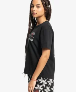 Quiksilver X Stranger Things Hell Fire Women's 86 Cropped T-Shirt