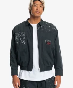 Quiksilver Mens Quiksilver X Stranger Things Upside Down Jacket Quiksilver Stranger Things Collab 11 Quiksilver Mens Quiksilver X Stranger Things Upside Down Jacket Quiksilver Stranger Things Collab