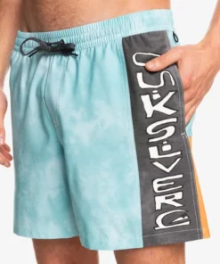 Quiksilver Mens "Acid Wash" Quiksilver 17" Volleys | 2 Colors!