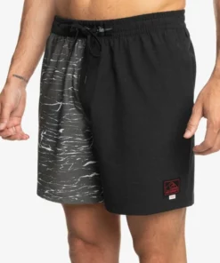 Quiksilver Mens Quiksilver X Stranger Things Upside Down 1986 17" Volleys Quiksilver Stranger Things Collab