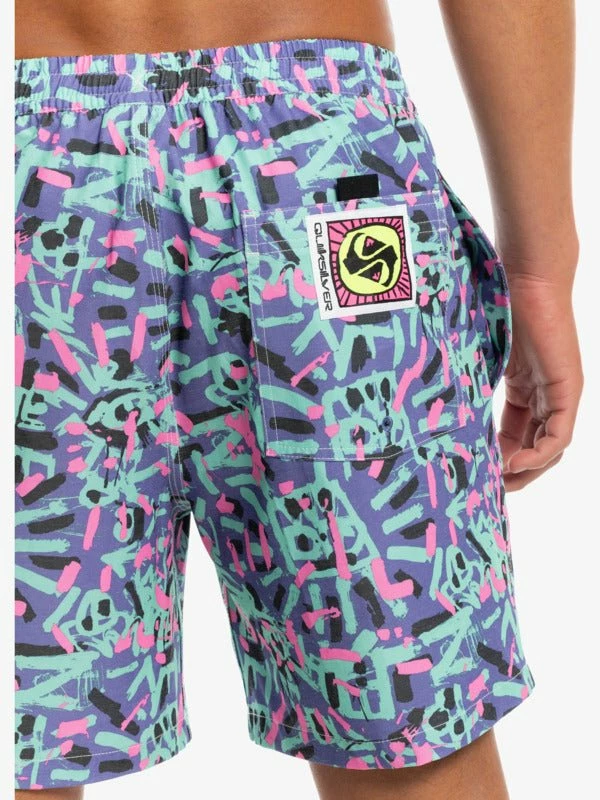 Quiksilver Mens Quiksilver Stranger Things Collab Quiksilver X Stranger Things Lenora Hills 1986 17" Volleys 3 Quiksilver Mens Quiksilver Stranger Things Collab Quiksilver X Stranger Things Lenora Hills 1986 17" Volleys