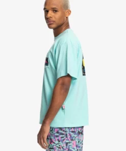 Quiksilver Mens Quiksilver X Stranger Things Rainbow T-Shirt Quiksilver Stranger Things Collab