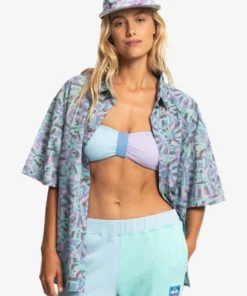 Quiksilver Mens Quiksilver X Stranger Things The Lenora Short Sleeve Shirt Quiksilver Stranger Things Collab